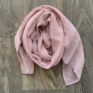 Pink Studded Scarf